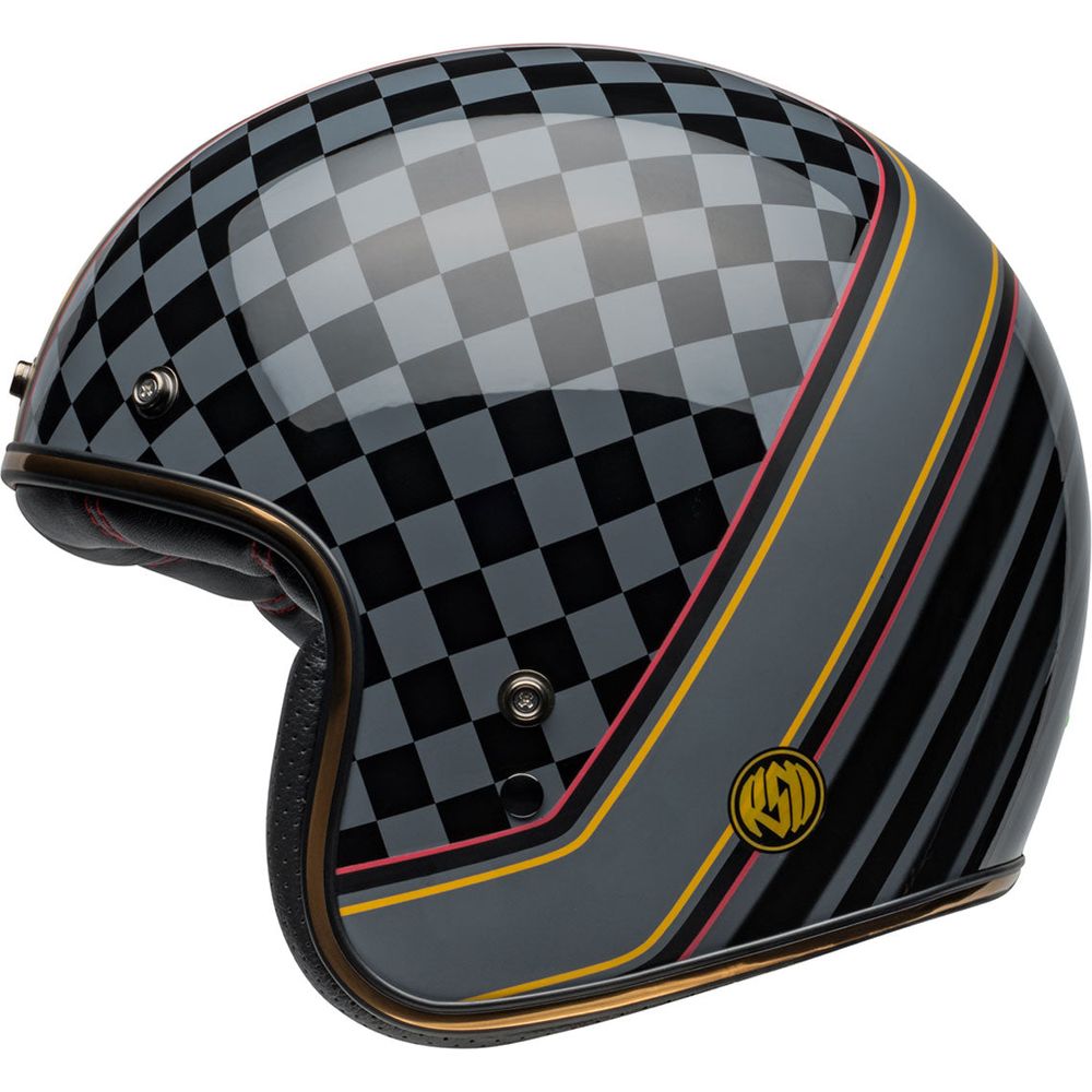 Bell Custom 500 ECE6 RSD Wreckers Open Face Helmet Black / Gold (Image 6) - ThrottleChimp