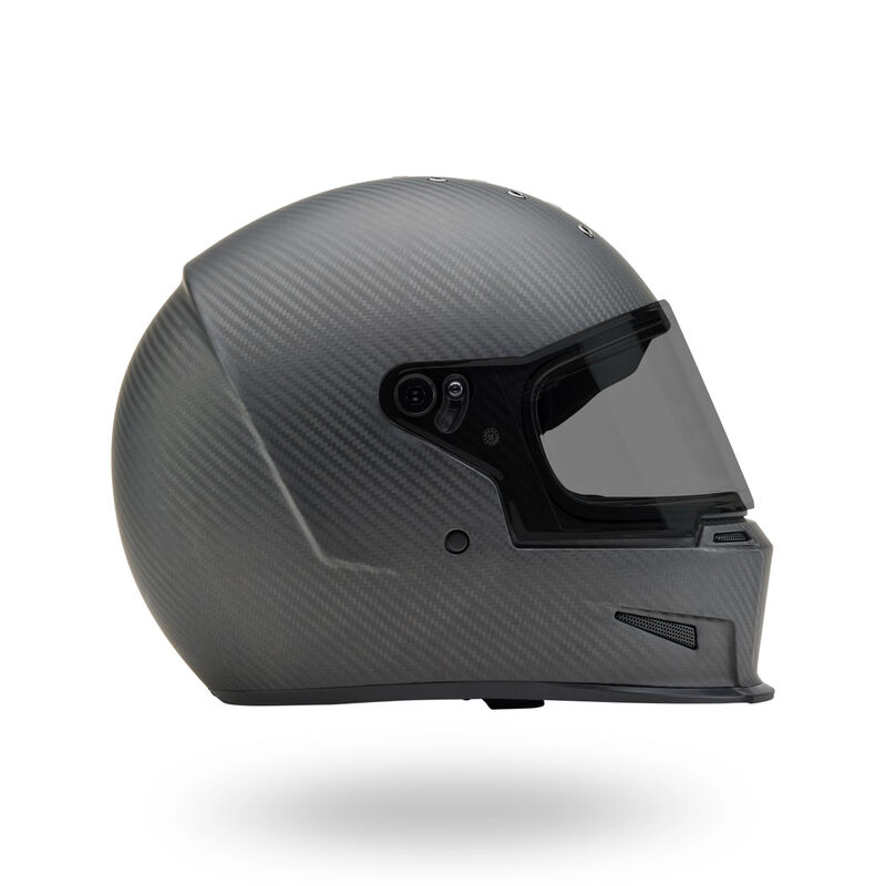 Bell Eliminator Carbon Solid Protint ECE 22.06 Full Face Helmet Matt Black FREE 1 YEAR Returns, FREE UK Delivery | ThrottleChimp