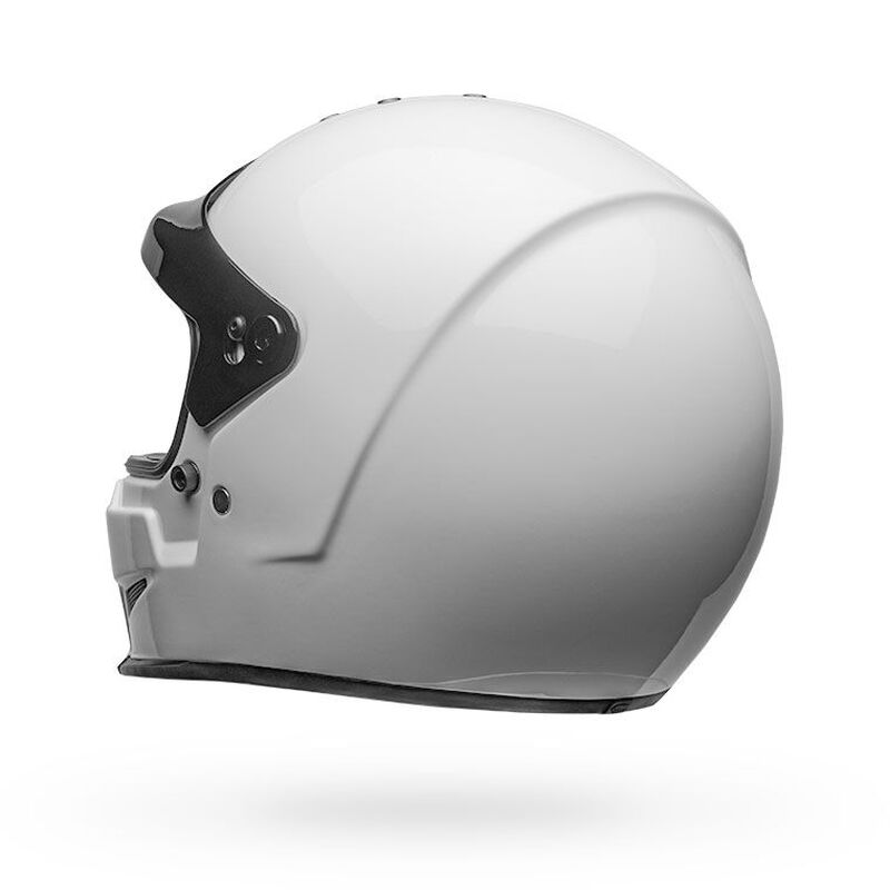 Bell Eliminator Solid ECE 22.06 Full Face Helmet White FREE 1 YEAR Returns, FREE UK Delivery | ThrottleChimp