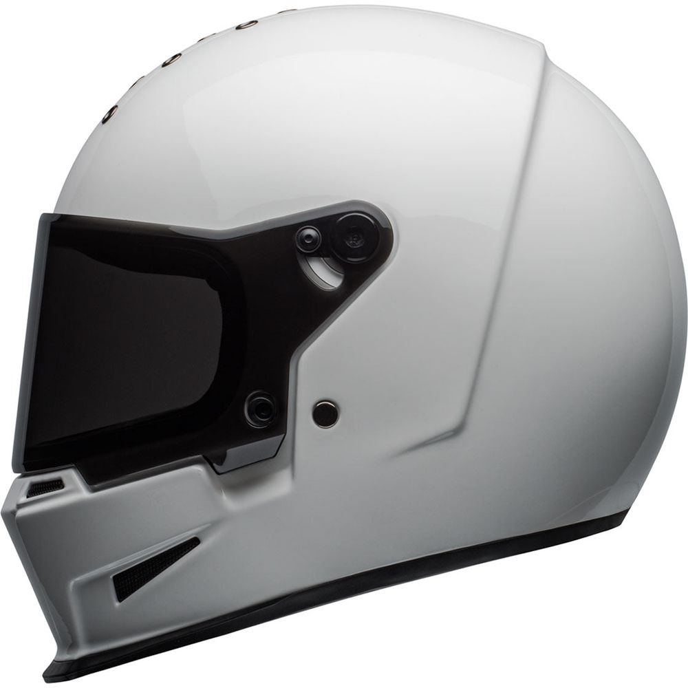 Bell Eliminator Solid Full Face Helmet Gloss White (Image 6) - ThrottleChimp