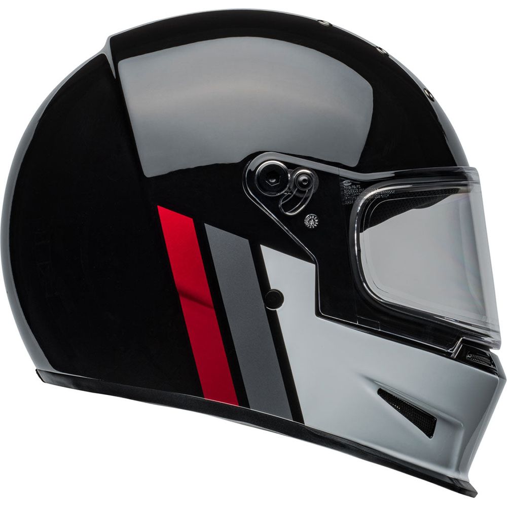 Bell Eliminator GT Full Face Helmet Gloss Black / White (Image 5) - ThrottleChimp