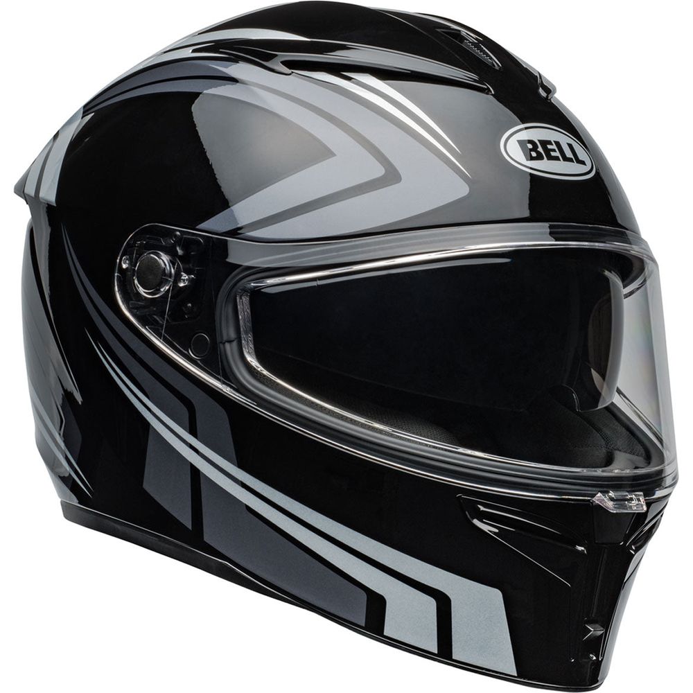 Bell Lithium Jetstream Full Face Helmet Gloss Black / Silver - ThrottleChimp