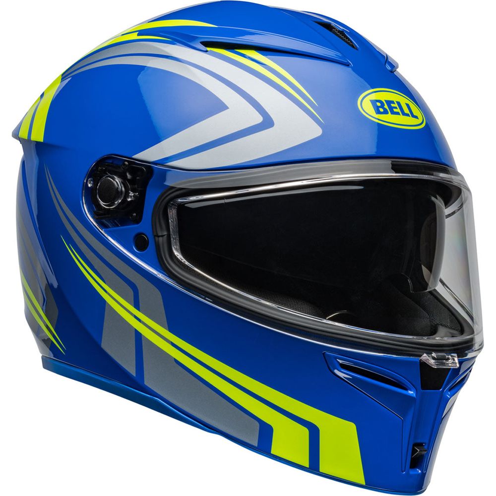 Bell Lithium Jetstream Full Face Helmet Gloss Blue / Retina (Image 3) - ThrottleChimp