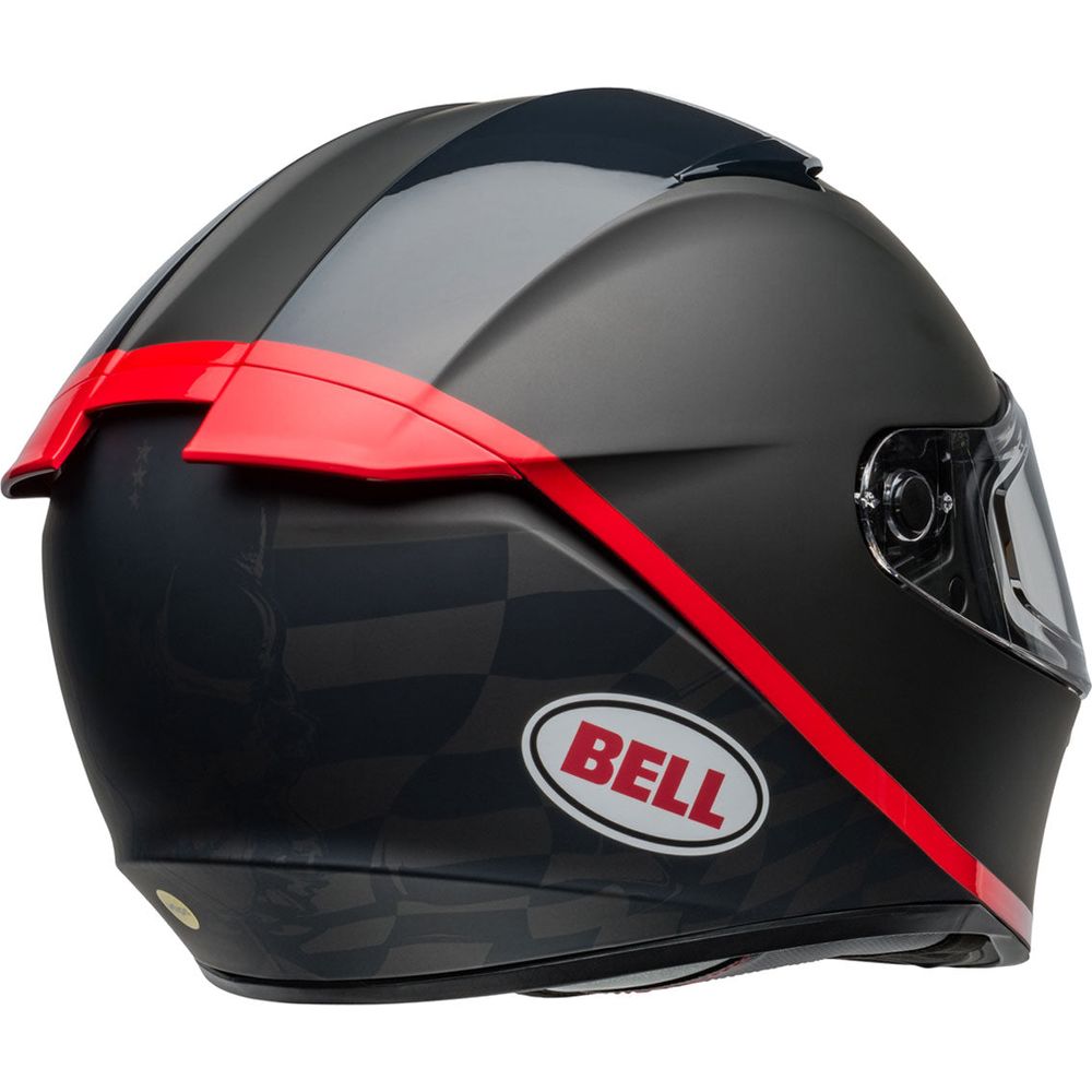 Bell Lithium MIPS Hartluck Full Face Helmet Matt / Gloss Black / Red (Image 5) - ThrottleChimp