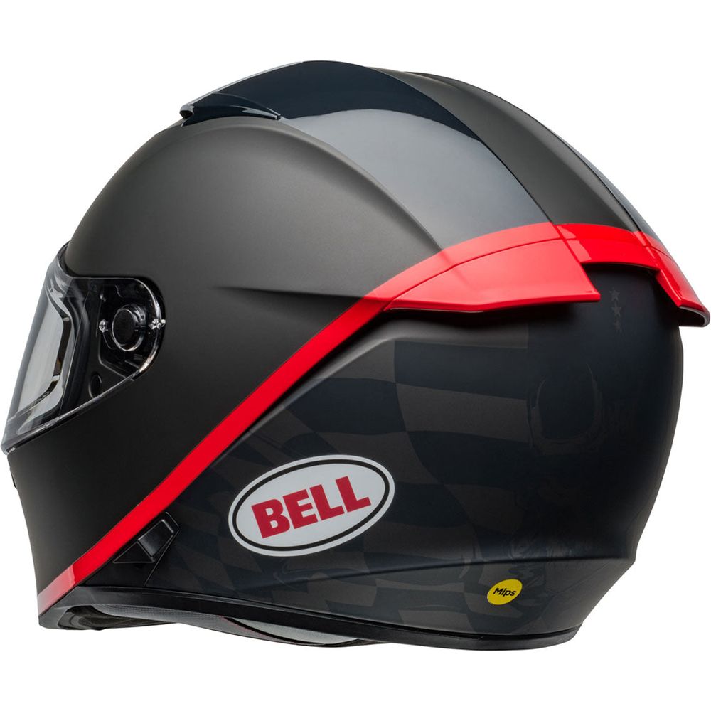 Bell Lithium MIPS Hartluck Full Face Helmet Matt / Gloss Black / Red (Image 6) - ThrottleChimp