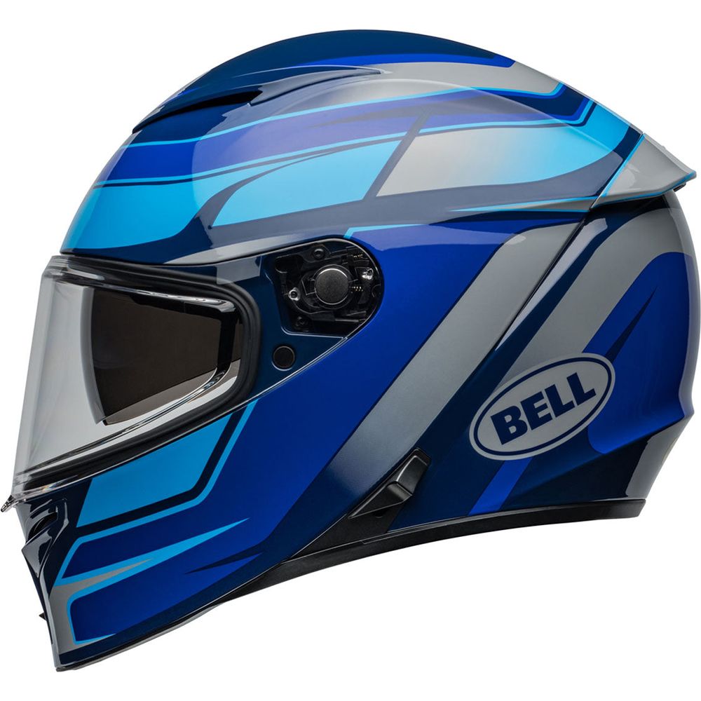 Bell Lithium MIPS Podium Full Face Helmet Gloss Blue (Image 2) - ThrottleChimp