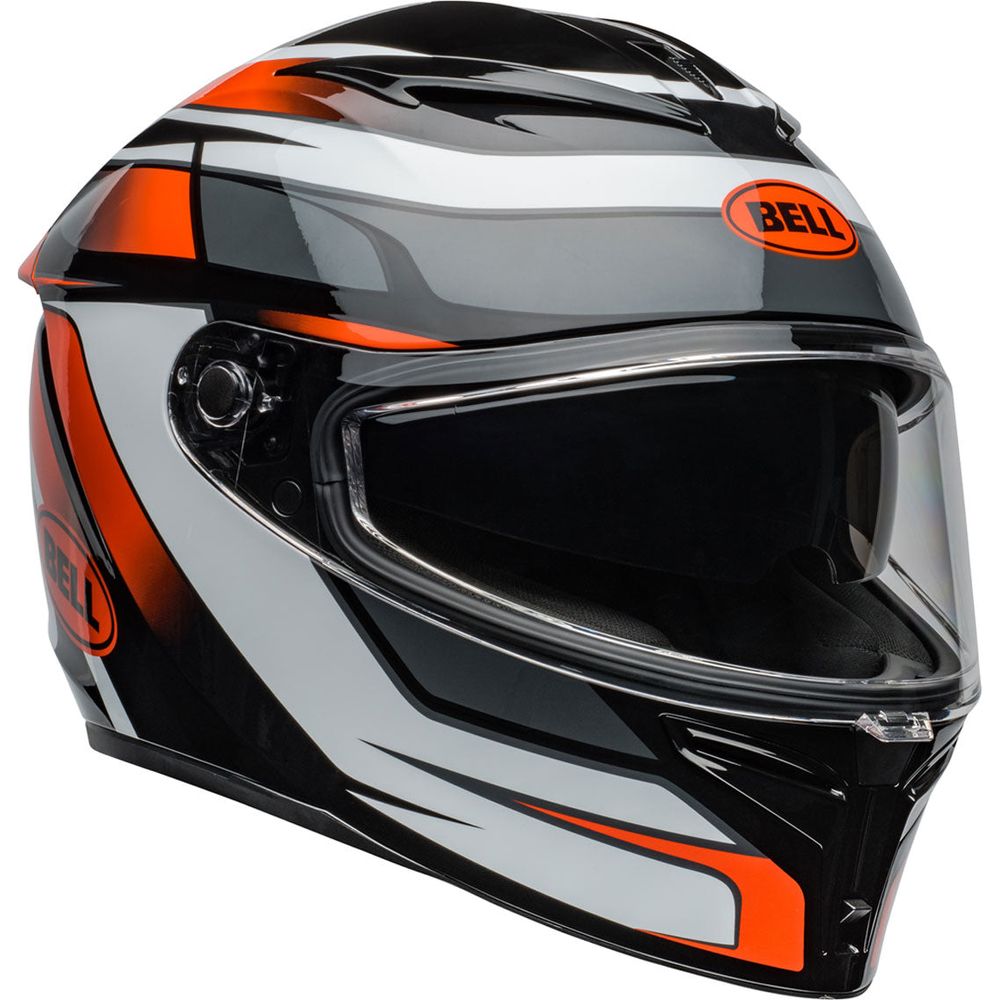 Bell Lithium MIPS Podium Full Face Helmet Gloss Orange / Black (Image 3) - ThrottleChimp