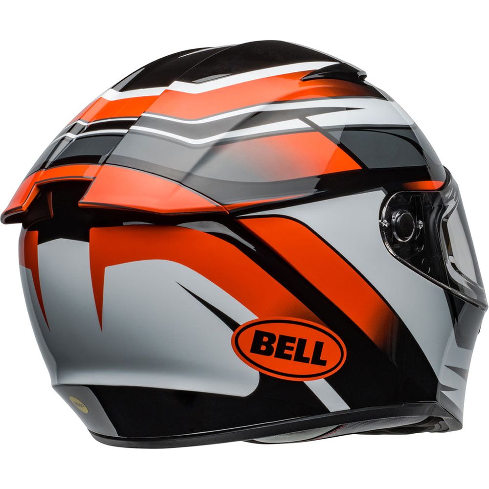 Bell Lithium MIPS Podium Full Face Helmet Gloss Orange / Black (Image 4) - ThrottleChimp