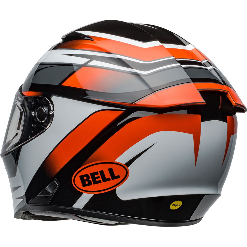 Bell Lithium MIPS Podium Full Face Helmet Gloss Orange / Black (Image 5) - ThrottleChimp