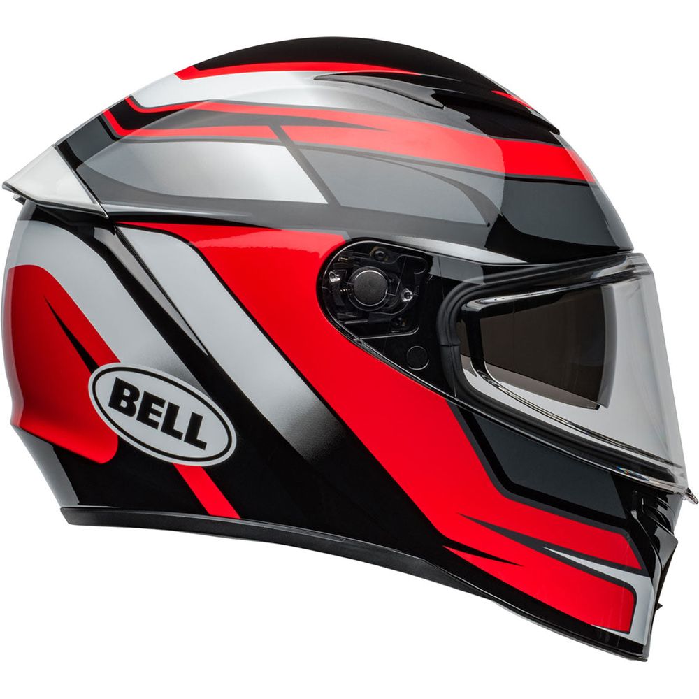 Bell Lithium MIPS Podium Full Face Helmet Gloss Red / Black (Image 4) - ThrottleChimp