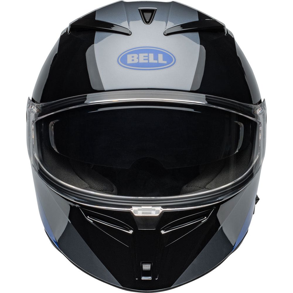 Bell Lithium Shear Full Face Helmet Gloss Grey / Blue (Image 2) - ThrottleChimp