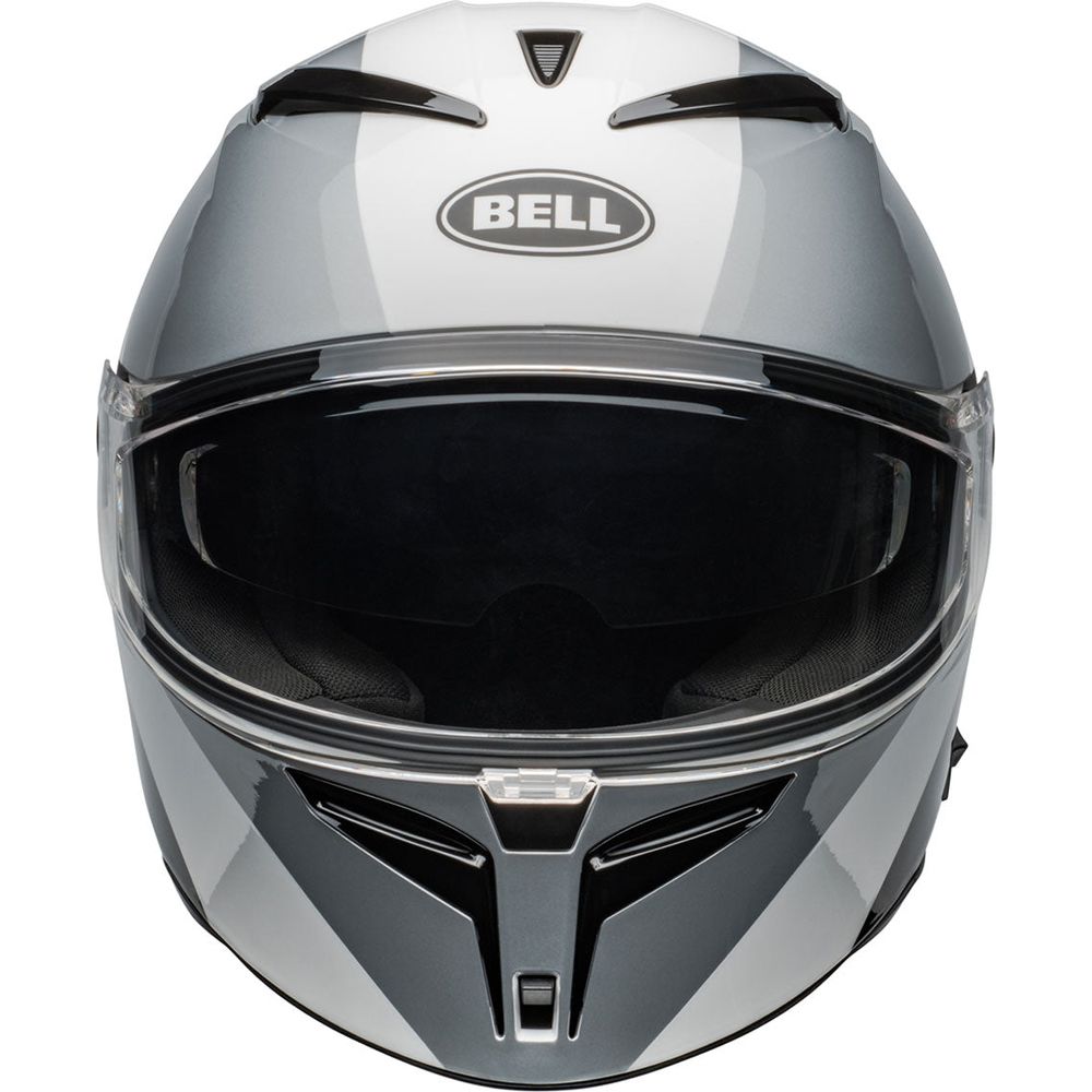 Bell Lithium Shear Full Face Helmet Gloss Silver / White (Image 2) - ThrottleChimp