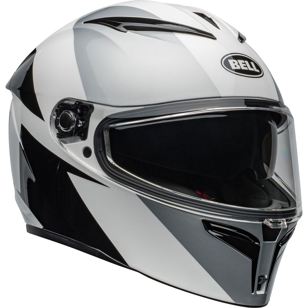 Bell Lithium Shear Full Face Helmet Gloss Silver / White (Image 3) - ThrottleChimp