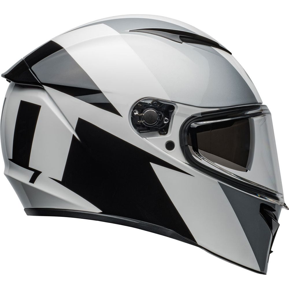 Bell Lithium Shear Full Face Helmet Gloss Silver / White (Image 5) - ThrottleChimp