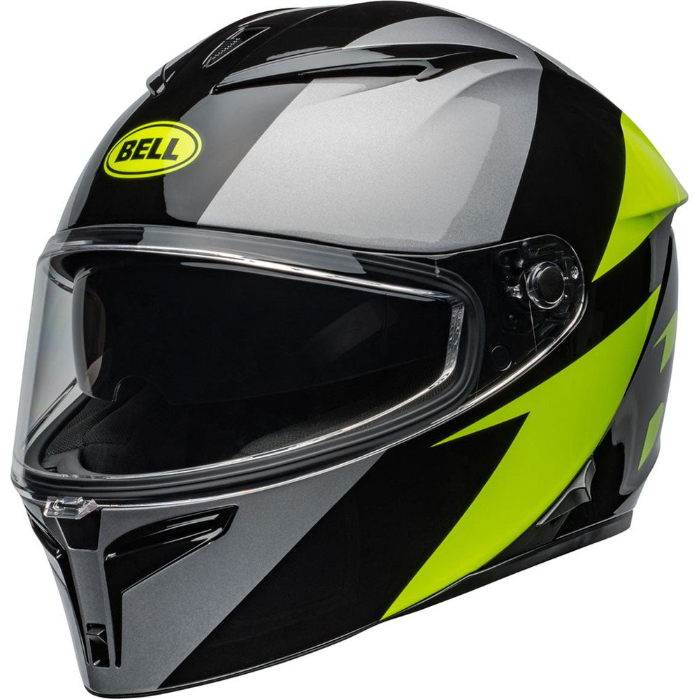 Bell Lithium Shear Full Face Helmet Metallic Grey / Retina - ThrottleChimp