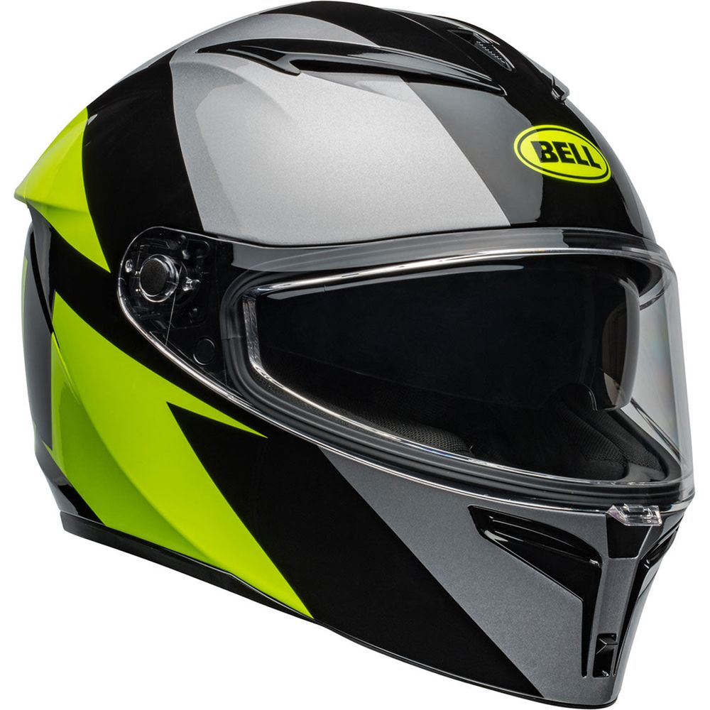 Bell Lithium Shear Full Face Helmet Metallic Grey / Retina (Image 3) - ThrottleChimp