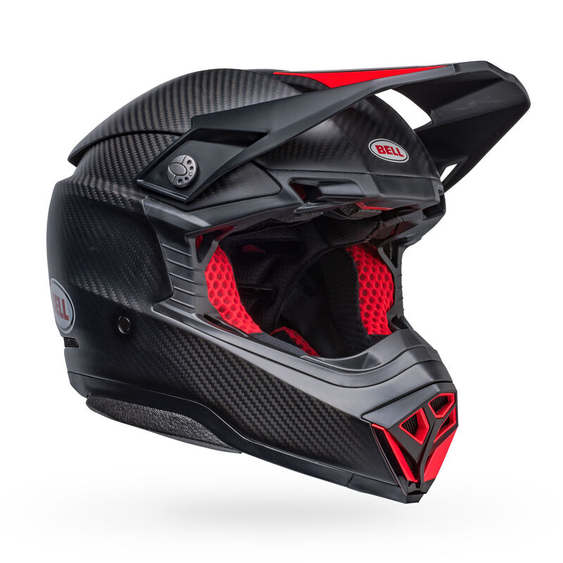 Bell Moto-10 Spherical ECE 22.06 MX Helmet Satin Gloss Black / Red FREE 1 YEAR Returns, FREE UK Delivery | ThrottleChimp