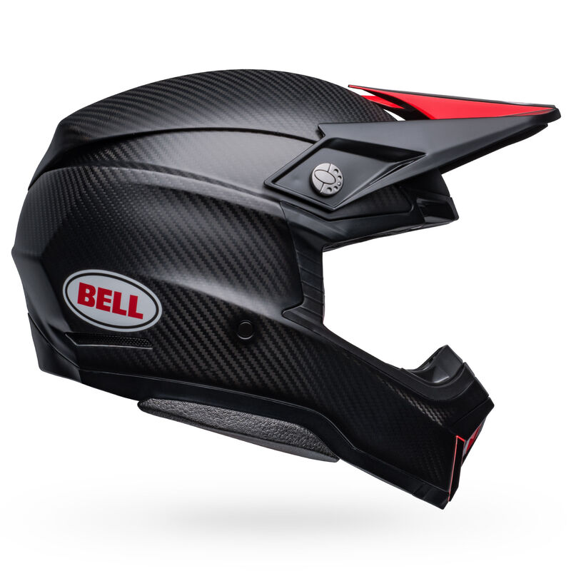 Bell Moto-10 Spherical ECE 22.06 MX Helmet Satin Gloss Black / Red FREE 1 YEAR Returns, FREE UK Delivery | ThrottleChimp