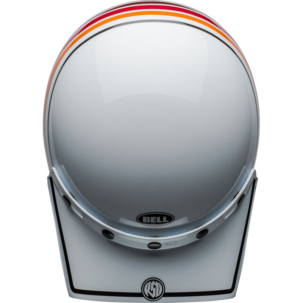 Bell Moto 3 RSD Saddleback Adventure Helmet Gloss White / Black (Image 5) - ThrottleChimp