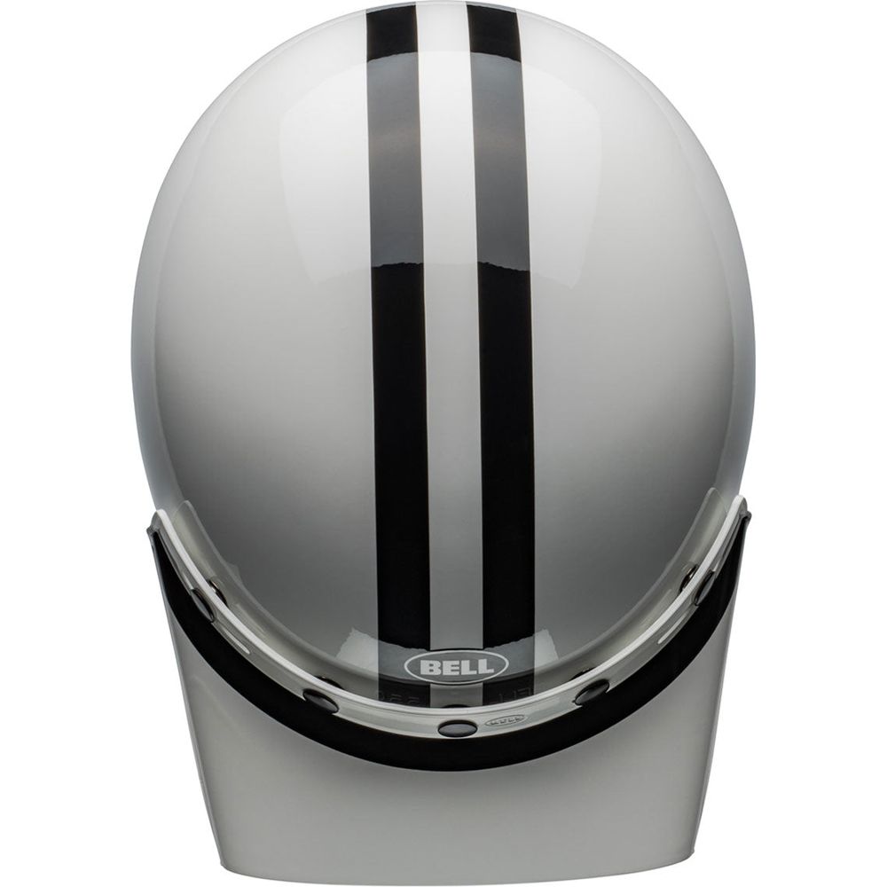 Bell Moto 3 Steve Mcqueen Adventure Helmet Gloss White / Black (Image 5) - ThrottleChimp