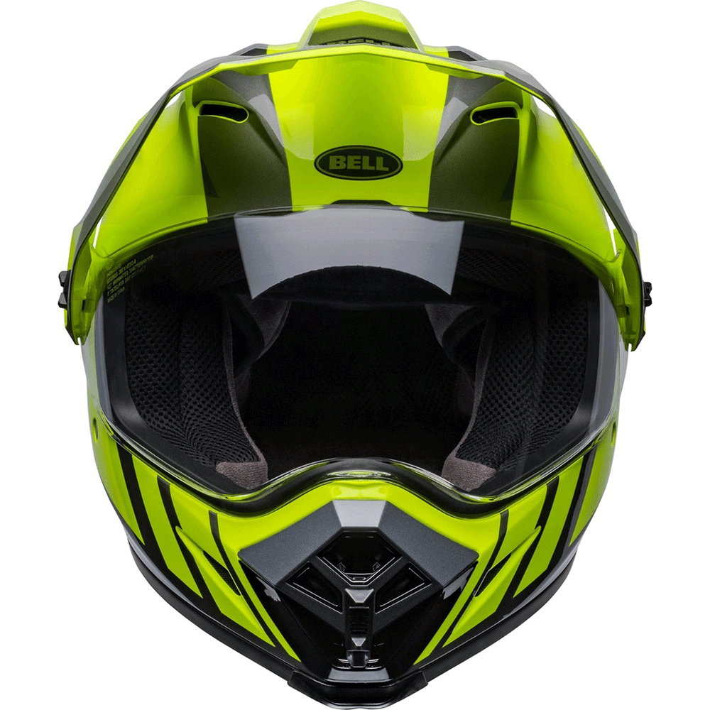 Bell MX-9 Adventure MIPS Helmet Hi-Viz Yellow / Grey (Image 2) - ThrottleChimp