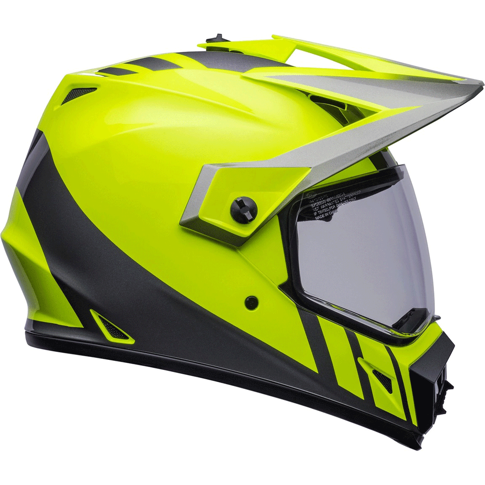 Bell MX-9 Adventure MIPS Helmet Hi-Viz Yellow / Grey (Image 4) - ThrottleChimp