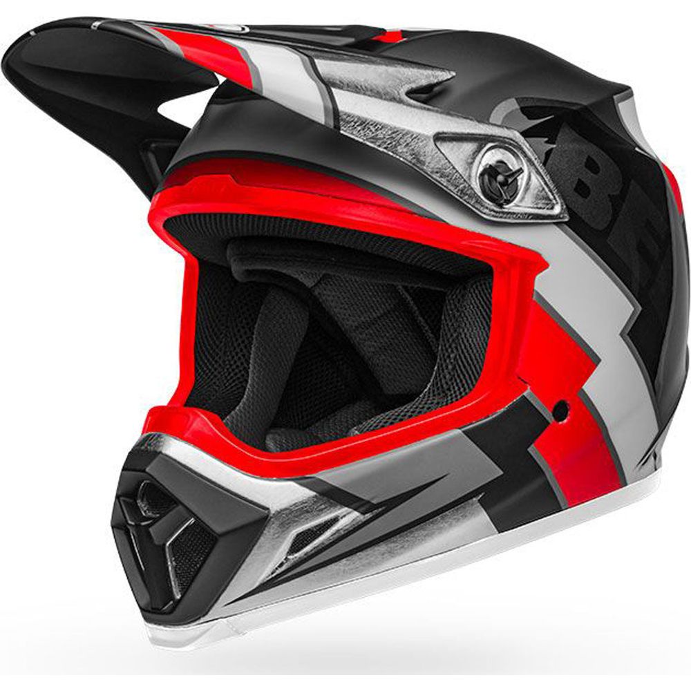 Bell MX-9 MIPS Twitch Adventure Helmet Matt Black / Red / White - ThrottleChimp