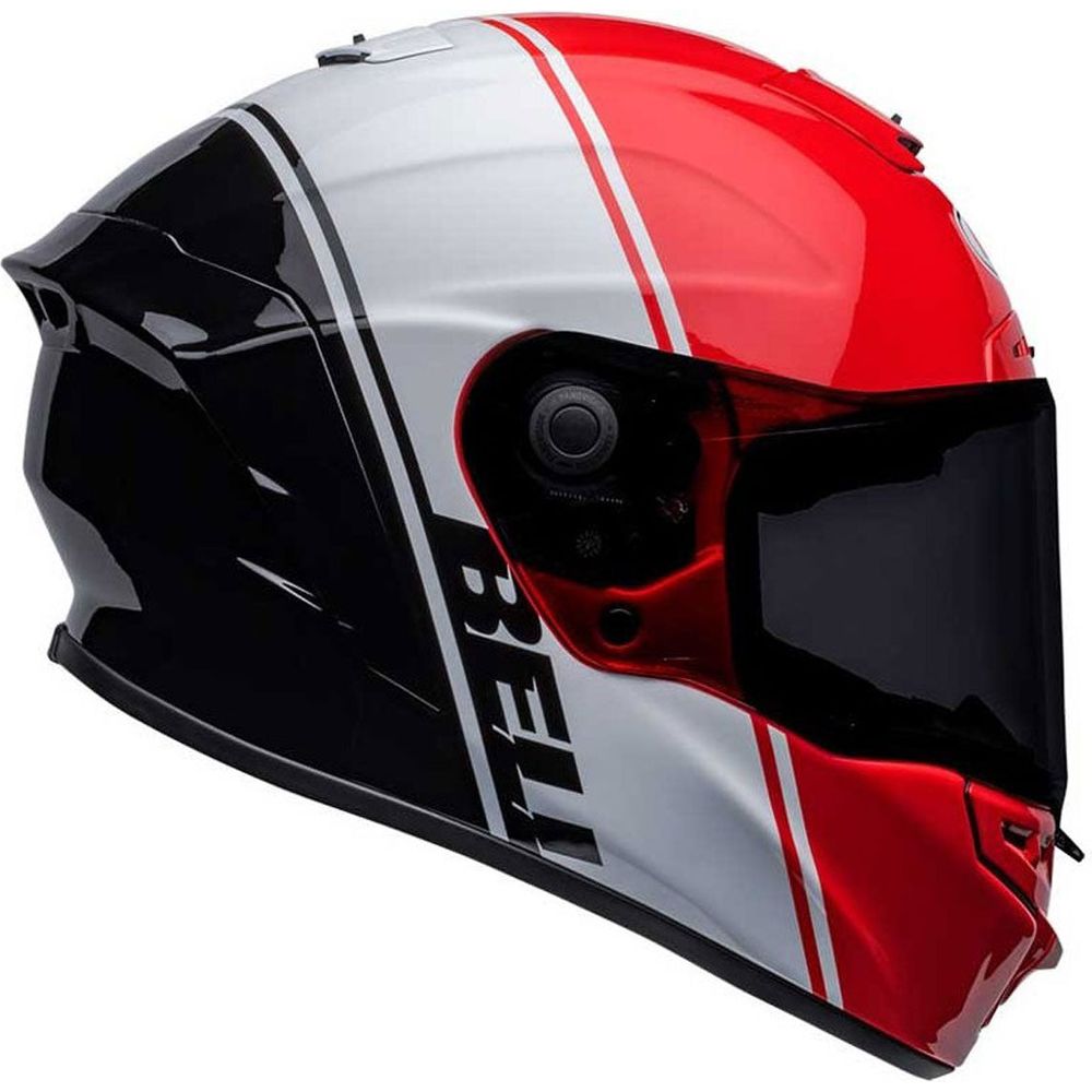 Bell 2022.2 Street Star DLX MIPS Summit Full Face Helmet Red / White / Black (Image 4) - ThrottleChimp