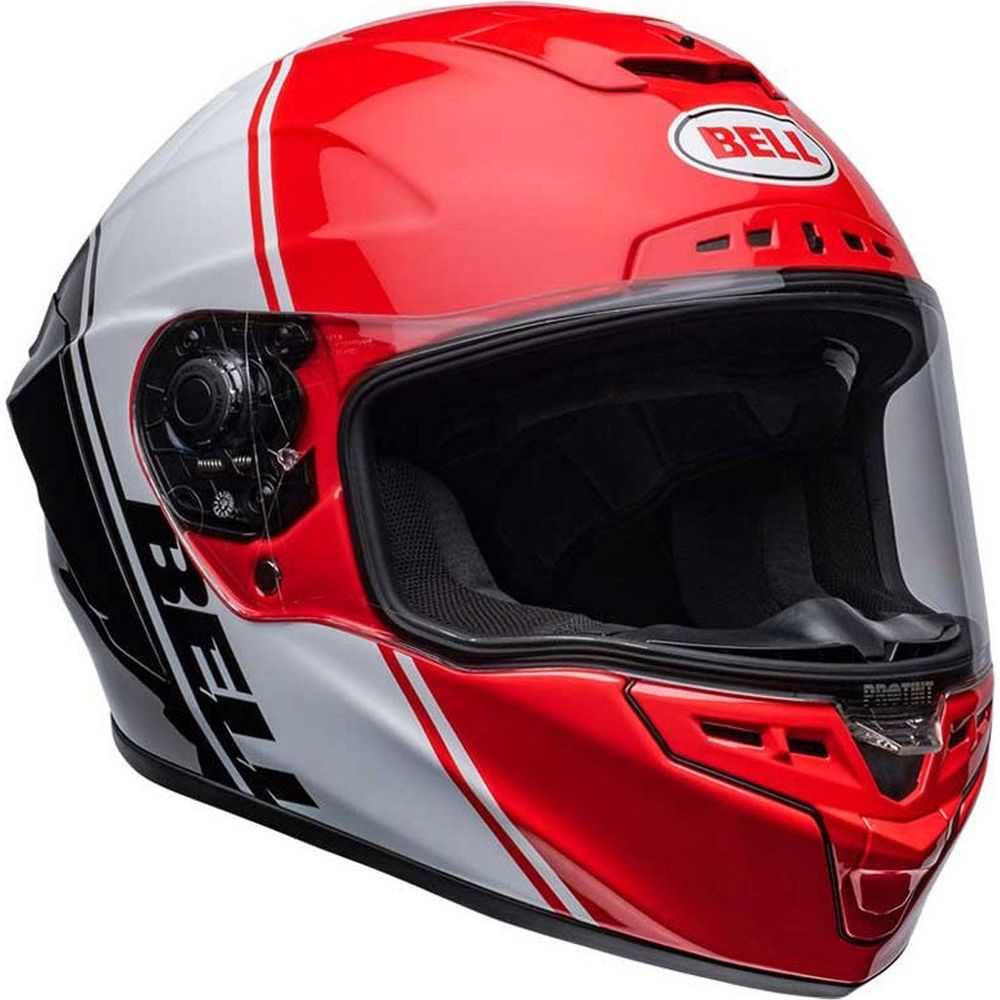 Bell 2022.2 Street Star DLX MIPS Summit Full Face Helmet Red / White / Black (Image 3) - ThrottleChimp