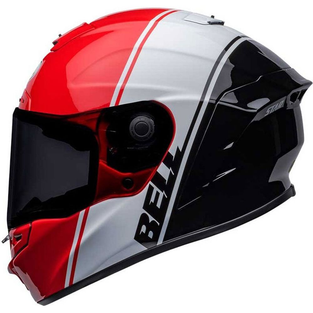 Bell 2022.2 Street Star DLX MIPS Summit Full Face Helmet Red / White / Black (Image 5) - ThrottleChimp