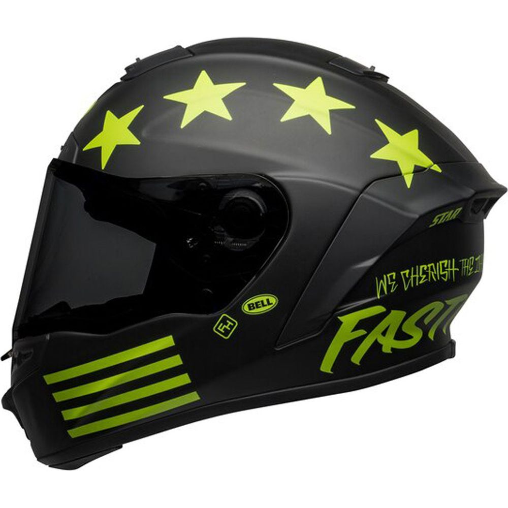 Bell Street Star DLX MIPS Fasthouse Full Face Helmet Hi-Viz Green / Matt Black (Image 2) - ThrottleChimp