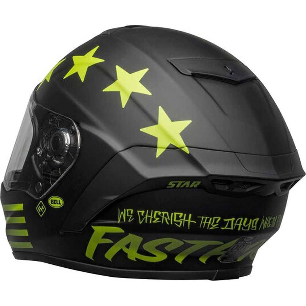 Bell Street Star DLX MIPS Fasthouse Full Face Helmet Hi-Viz Green / Matt Black (Image 4) - ThrottleChimp