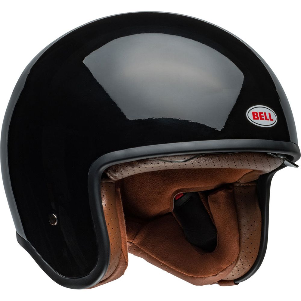 Bell TX501 Solid Open Face Helmet Black (Image 2) - ThrottleChimp