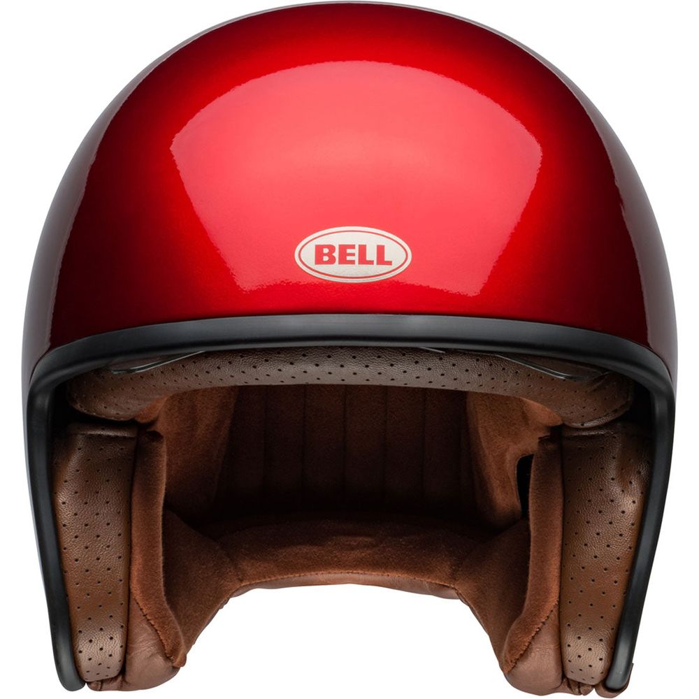 Bell TX501 Solid Open Face Helmet Candy Red (Image 2) - ThrottleChimp