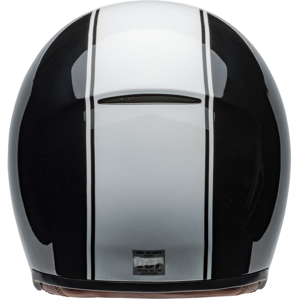 Bell TX501 Rally Open Face Helmet Gloss Black / White (Image 4) - ThrottleChimp