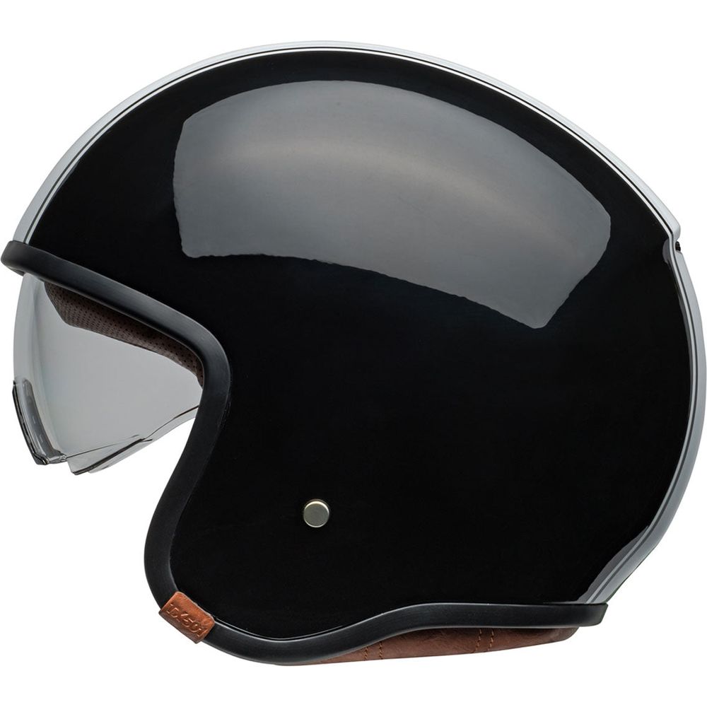 Bell TX501 Rally Open Face Helmet Gloss Black / White (Image 6) - ThrottleChimp