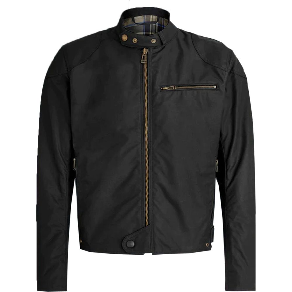 Belstaff Ariel Waxed Cotton Jacket Black - ThrottleChimp