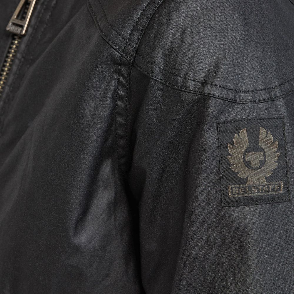 Belstaff Bradshaw Waxed Cotton Jacket Black (Image 3) - ThrottleChimp