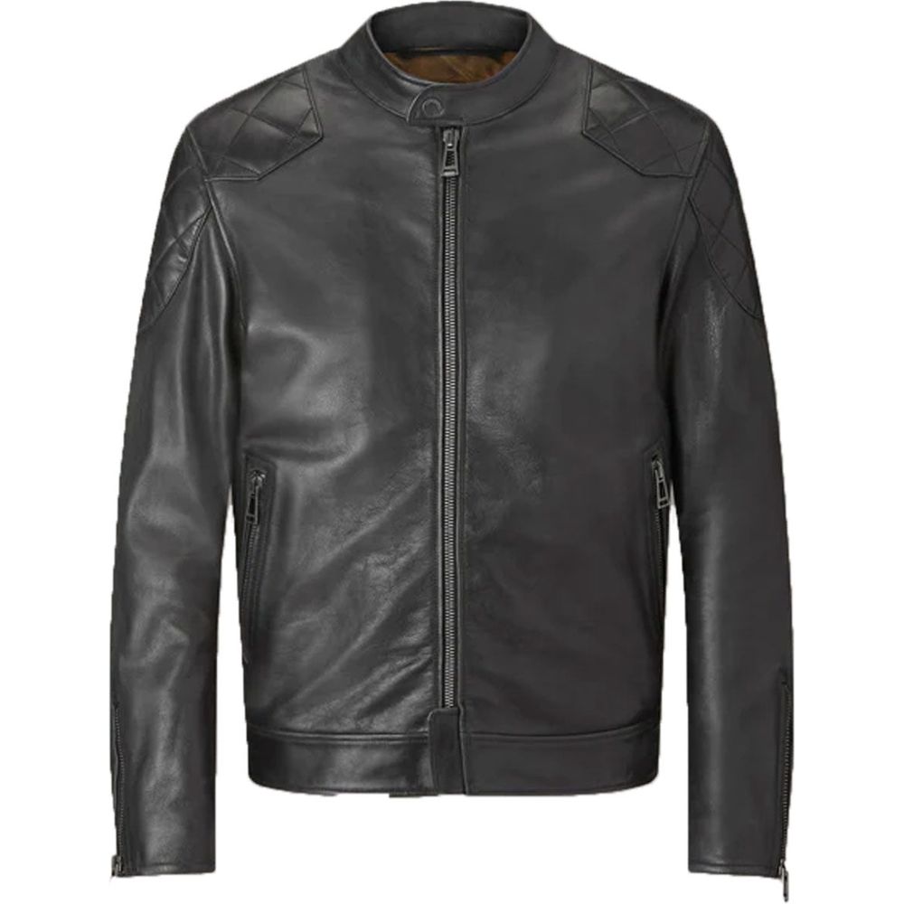 Belstaff Centenary Outlaw Pro Leather Jacket Black FREE 1 YEAR Returns, FREE UK Delivery | ThrottleChimp