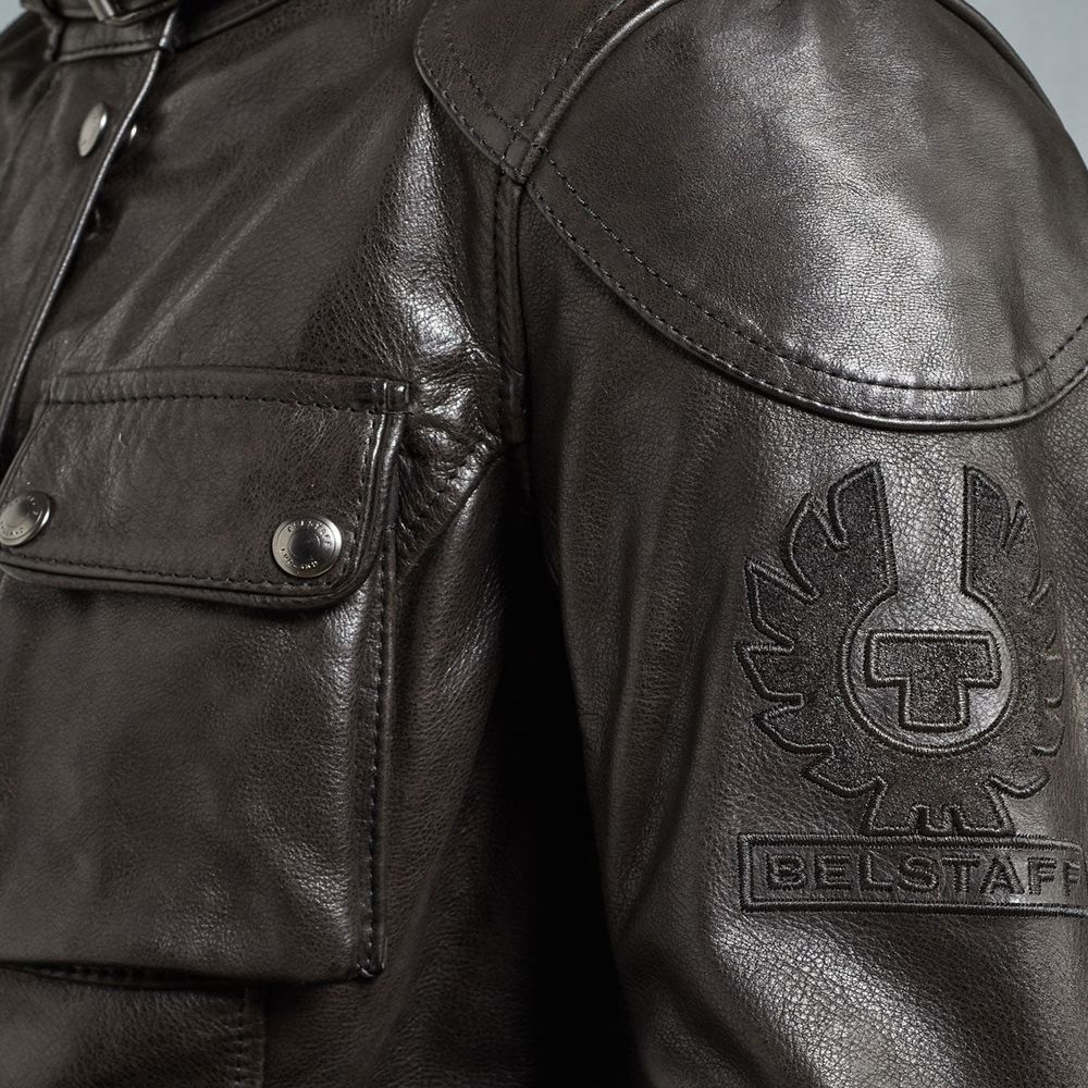 Belstaff Trialmaster Ladies Leather Jacket Black (Image 2) - ThrottleChimp