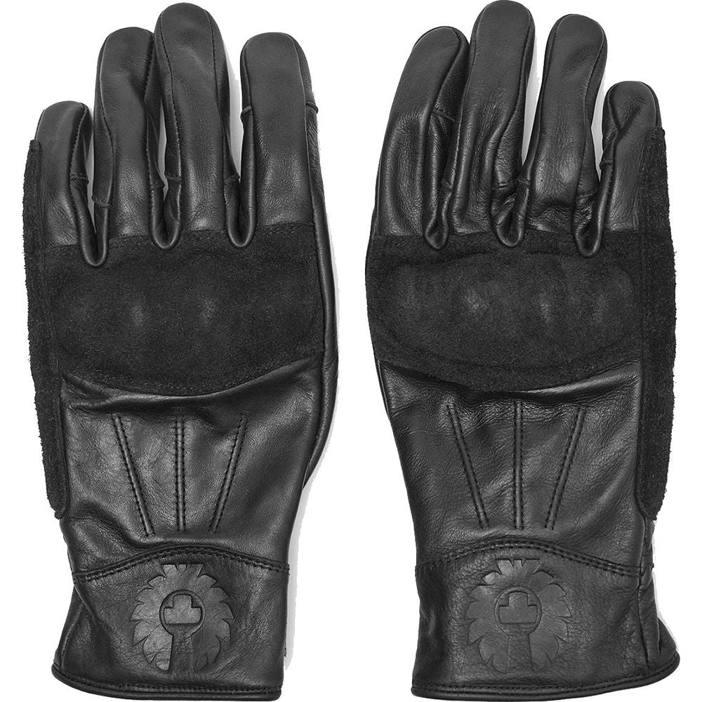 Belstaff Clinch Leather Gloves Black - ThrottleChimp