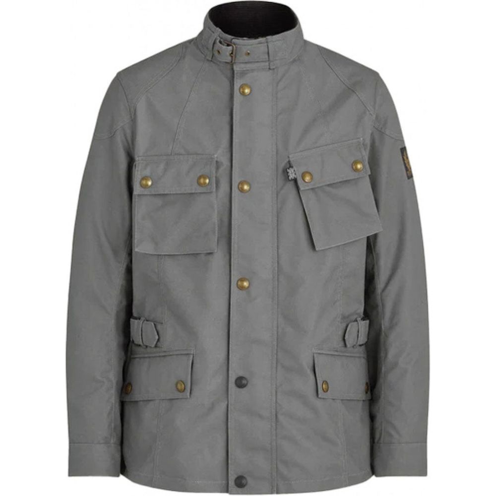 Belstaff Crosby Waxed Cotton Jacket Granite Grey - ThrottleChimp