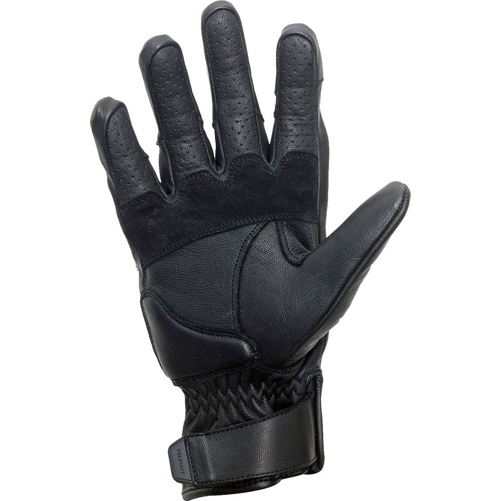 Belstaff Hampstead Leather Gloves Black / Red (Image 4) - ThrottleChimp