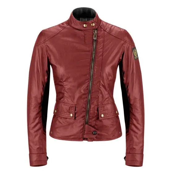 Belstaff Bradshaw Waxed Cotton Jacket Racing Red FREE 1 YEAR Returns, FREE UK Delivery | ThrottleChimp