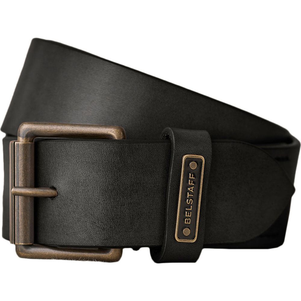 Belstaff Ledger Leather Belt Black - ThrottleChimp