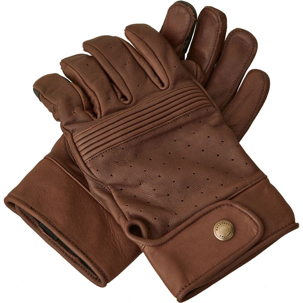 Belstaff Montgomery Leather Gloves Oxblood (Image 3) - ThrottleChimp