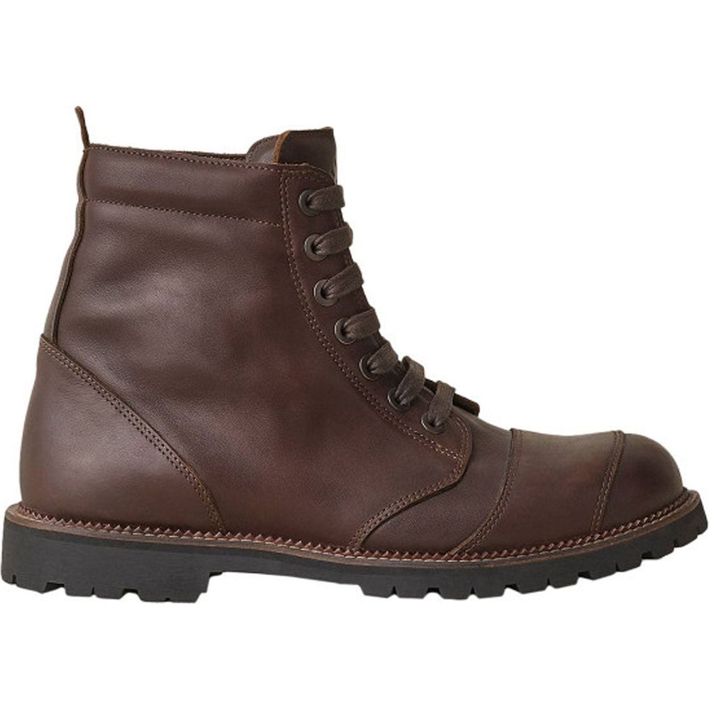 Belstaff Resolve Short Leather Boots Brown (Image 3) - ThrottleChimp