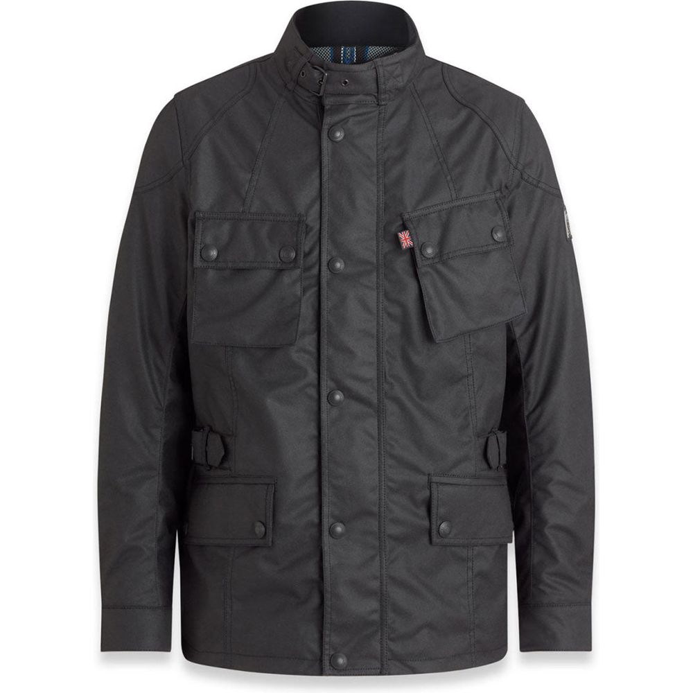 Belstaff Stealth Crosby Waxed Cotton Jacket Black FREE 1 YEAR Returns, FREE UK Delivery | ThrottleChimp