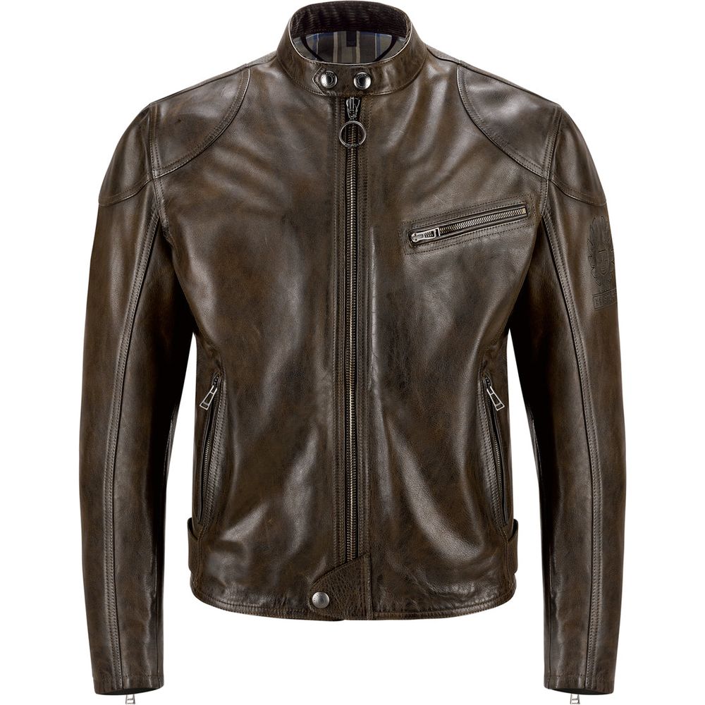 Belstaff Supreme Leather Jacket Black / Brown - ThrottleChimp