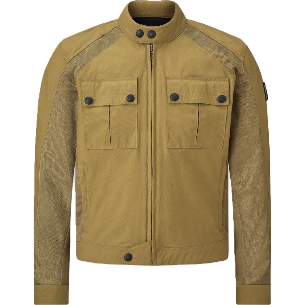 Belstaff Temple Technical Nylon Textile Jacket Olive - ThrottleChimp